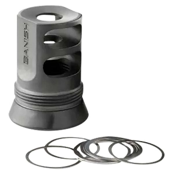 Banish 4581 30-Gold Muzzle Brake 5/8x24 Black - Precision Shot Firearms
