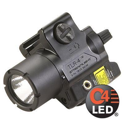 Streamlight TLR-4 Compact Rail Mounted Tactical Light with Integrated Red Aiming Laser - Precision Shot Firearms