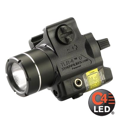 Streamlight TLR-4 G Compact Rail Mounted Tactical Light with Integrated Green Aiming Laser - Precision Shot Firearms
