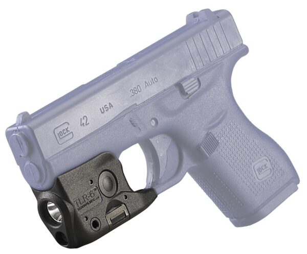 Streamlight TLR-6 Subcompact Tactical Light with Integrated Red Aiming Laser 2 CR1/3N Batteries Glock 42/43 - Precision Shot Firearms