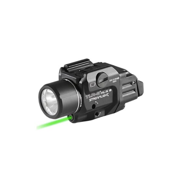 Streamlight TLR-8 HL-X Green Handgun Weapon Light 1000 Lumens Black with SL-B9 Rechargeable Battery - Precision Shot Firearms