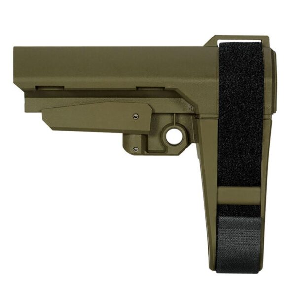 SB Tactical SBA3 5-Position Adjustable Stabilizing Brace OD Green - Precision Shot Firearms