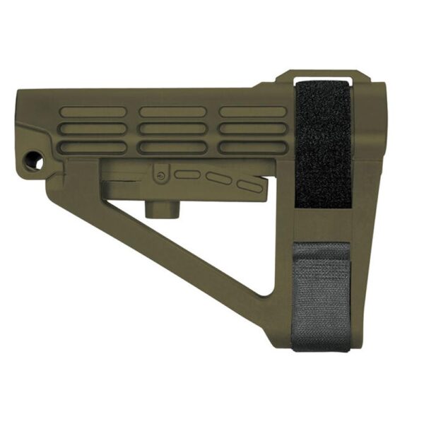 SB Tactical SBA4 5-Postion Adjustable Brace for AR-15 OD Green - Precision Shot Firearms
