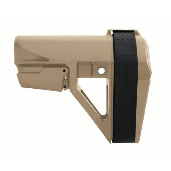 SB Tactical SBA5 Pistol Stabilizing Brace 5-Position Adjustable for AR-15 - FDE - Precision Shot Firearms