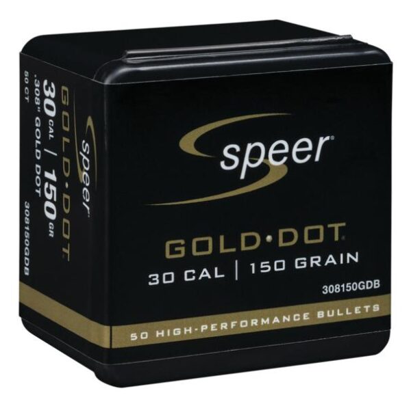 Speer Gold Dot Component Rifle Bullets .308 cal .308" 150 gr GOLD DOT SP 50/Box - Precision Shot Firearms