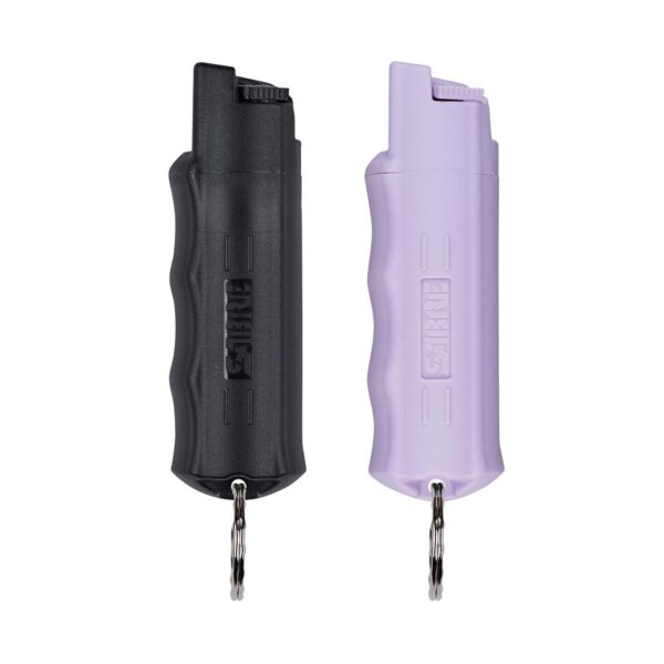 Sabre Red Pepper Spray with Key Ring 2/pk Black & Lavender - Precision Shot Firearms
