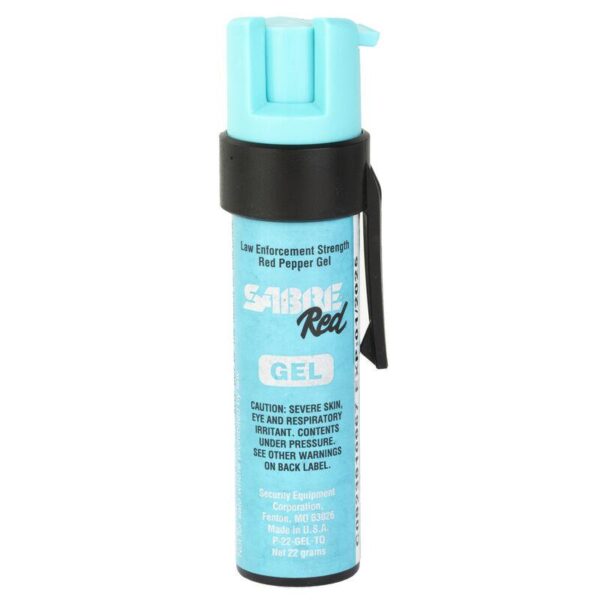 Sabre Pepper Gel Pocket Unit with Clip Turquoise - Precision Shot Firearms