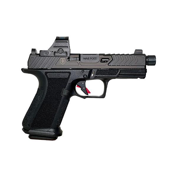 Shadow Systems MR920 War Poet Handgun 9mm Luger 10rd Magazines(2) 4.5" Fluted Threaded Barrel Black w/Holosun 507C - Precision Shot Firearms