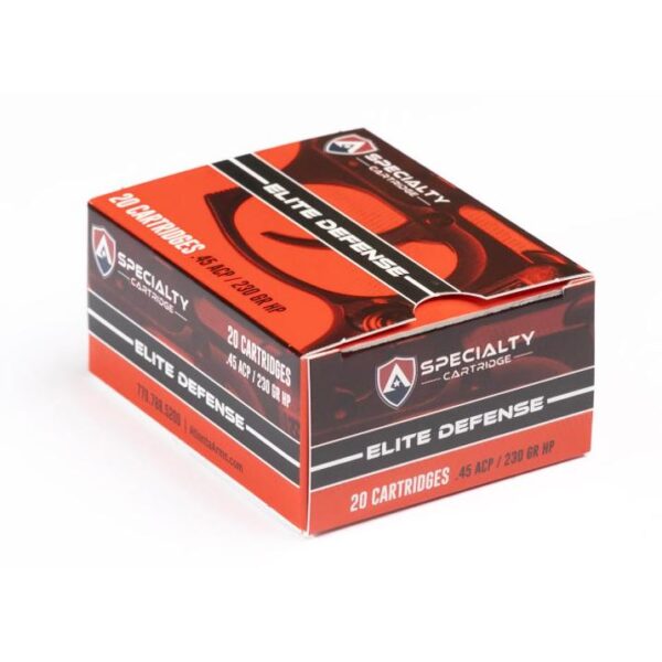 Atlanta Arms Elite Defense Handgun Ammunition .45 Auto 230gr JHP 925 fps 20/ct - Precision Shot Firearms