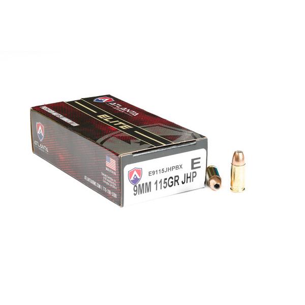 Atlanta Arms Elite Handgun Ammunition 9mm Luger 115gr JHP 1100 fps 50/ct - Precision Shot Firearms