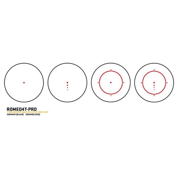 Sig Sauer ROMEO 4T-PRO Red Dot Sight Ballistic Circle Dot 0.5 Adj Illum Flat Dark Earth - Precision Shot Firearms