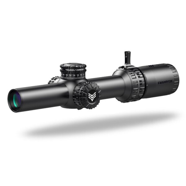 Swampfox Arrowhead LPVO Series Rifle Scope 1-8x24 30mm SFP IR Green MOA Black - Precision Shot Firearms