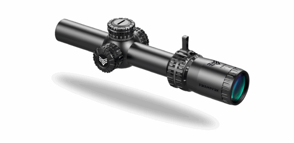 Swampfox Arrowhead LPVO Series Rifle Scope - 1-8x24 30mm SFP Red Guerrilla Dot BDC Long - Black - Precision Shot Firearms