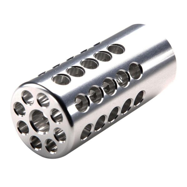 Tactical Solutions X-Ring Rifle Muzzle Compensator for Ruger 10/22 .22 LR .920" 1/2x28 Thread Silver - Precision Shot Firearms