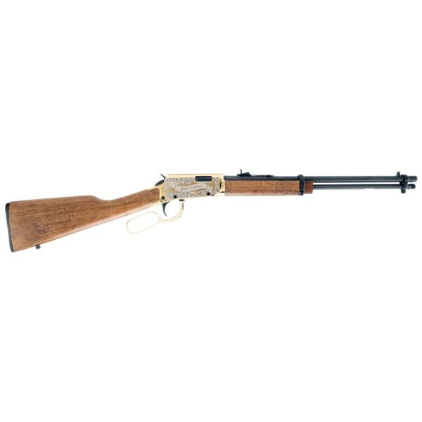 Rossi Rio Bravo Annie Oakley Engraved PVD Gold Rifle .22 LR 15rd Capacity 18' Barrel Wood Stock - Precision Shot Firearms