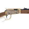 Rossi Rio Bravo Annie Oakley Engraved PVD Gold Rifle .22 LR 15rd Capacity 18' Barrel Wood Stock - Precision Shot Firearms