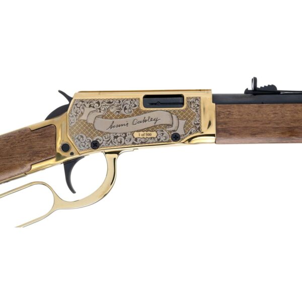 Rossi Rio Bravo Annie Oakley Engraved PVD Gold Rifle .22 LR 15rd Capacity 18' Barrel Wood Stock - Precision Shot Firearms