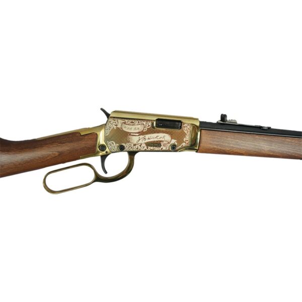 Rossi Rio Bravo "Wild Bill Hickok" Lever Action Rifle 22 LR 15rd Capacity 18" Barrel Gold Finish/Hardwood Stock - Precision Shot Firearms