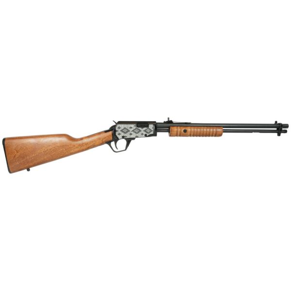 Rossi Gallery Pump Rifle .22 LR 15rd Capacity 18" Barrel Wood Stock Snakeskin Engraving - Precision Shot Firearms