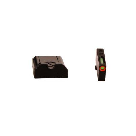 Truglo TFX Pro Tritium/Fiber Optic Day/Night Signts - Glock (Except 43/43 M.O.S) Adjustable Set - Orange Outline Front/Rear U Adjustable - Precision Shot Firearms