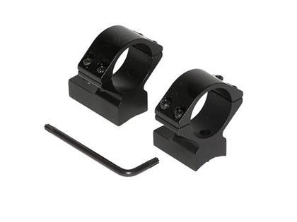 Talley Lightweight Alloy Scope Mounts - Black Anodized - 1" - Medium Weatherby Accumark - Magnum Mark V (9 LUG) - Precision Shot Firearms