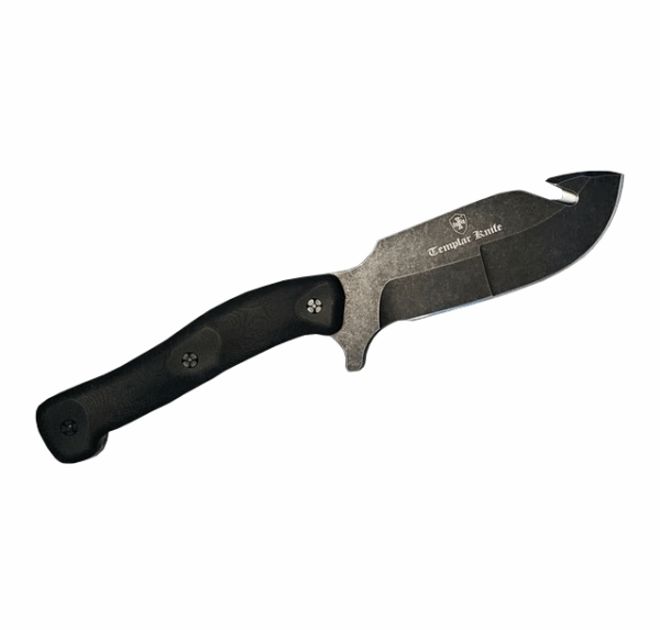 Templar Knife Reagan Field Dressing Knife 4.6" Drop Point Blade Black - Precision Shot Firearms