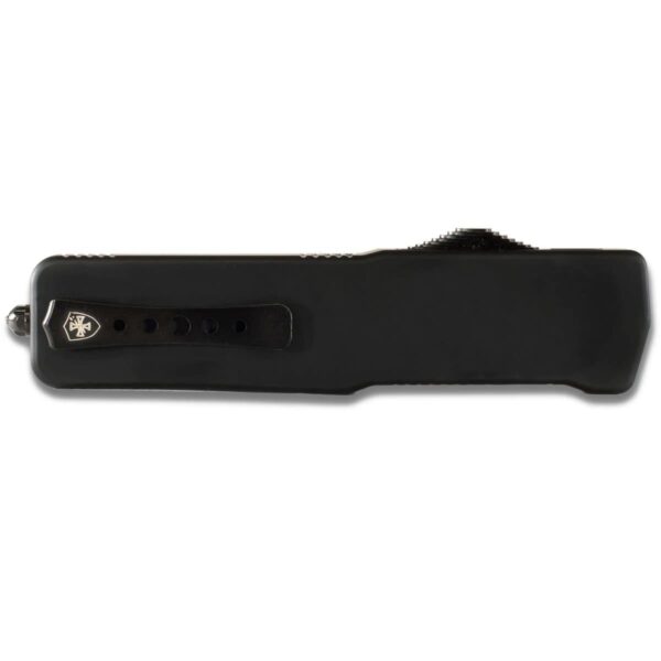 Templar Knives Premium Lightweight Black Rubber Automatic Knife 3 1/2" Drop Point Blade Black - Precision Shot Firearms
