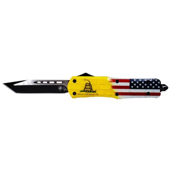 Templar Knife Large Don't Tread on Me Knife 3-1/2" Tanto Blade US Flag Don't Tread on Me - Precision Shot Firearms