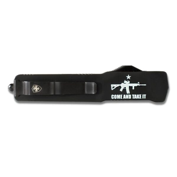 Templar Knives Premium Weighted Come and Take It Slim Knife 3-1/8" Drop Point Blade Black - Precision Shot Firearms