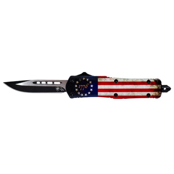 Templar Knife Small Knife 2-3/4" Drop Point Blade Betsy Ross Flag - Precision Shot Firearms