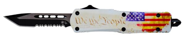 Templar Knife Small We The People Tanto Serrated Black - Precision Shot Firearms