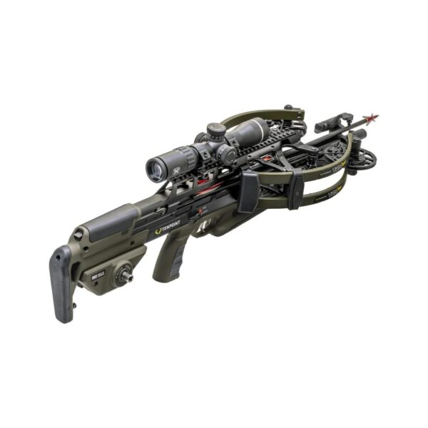 Tenpoint TRX515 Reverse Draw Crossbow ACUslide MAXX EVO-X Elite Black Scope Moss Green - Precision Shot Firearms