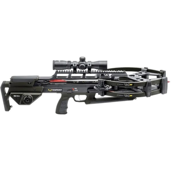 Tenpoint TRX 26 Compact Reverse-Draw Crossbow ACUslide MAXX RangeMaster 100 Scope Black - Precision Shot Firearms