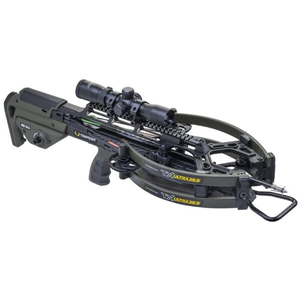 Tenpoint TX Ultra 26.5 Crossbow ACUslide MAXX Moss Green with Rangemaster 100 Scope - Precision Shot Firearms