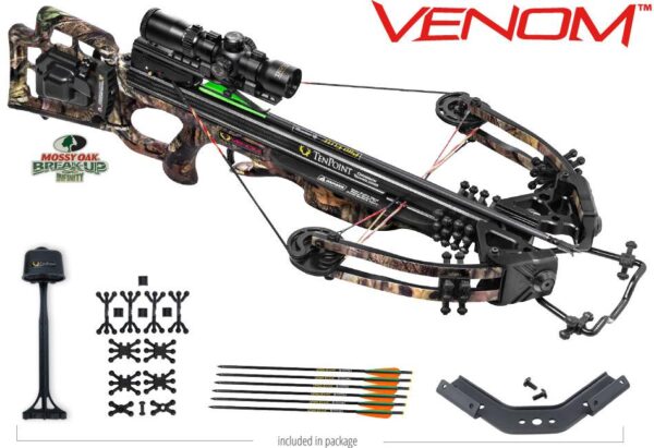 Tenpoint Venom Crossbow Package with AcuDraw 50 & RangeMaster Pro Scope - Mossy Oak Breakup Infinity - Precision Shot Firearms