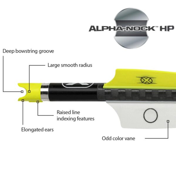 TenPoint Pro Elite 400 Carbon Arrows 20" w/ Alpha-Nock HP .003" 3/pk - Precision Shot Firearms