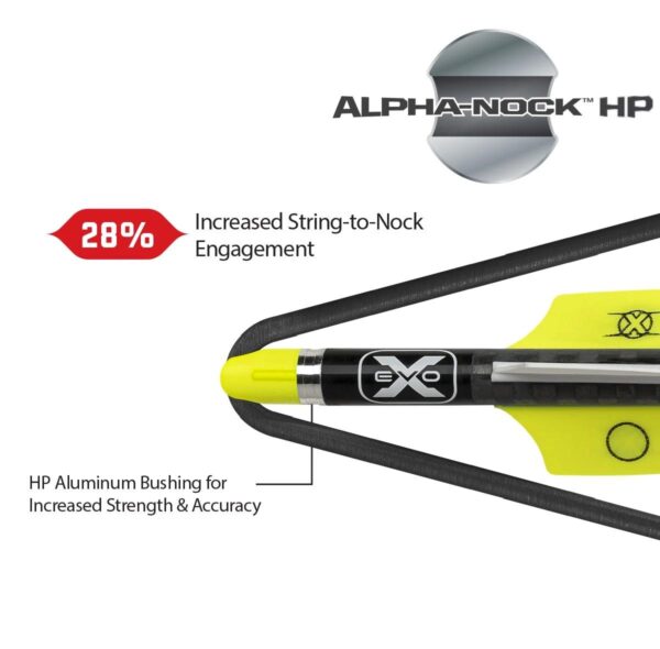 TenPoint Pro Elite 400 Carbon Arrows 20" w/ Alpha-Nock HP .003" 3/pk - Precision Shot Firearms