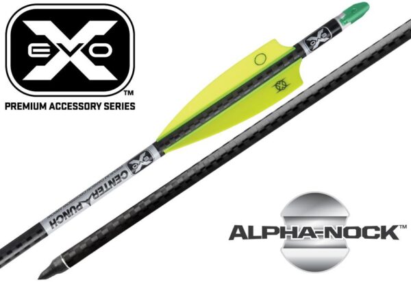 Ten Point EVO-X CenterPunch Carbon Arrows 20" with Molded ALPHA Nocks 6/pk - Precision Shot Firearms