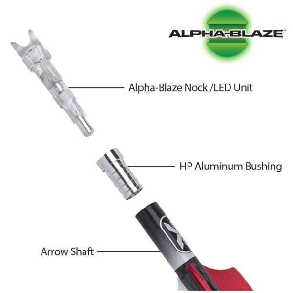 TenPoint EVO-X CenterPunch Lighted Alpha-Blaze Carbon Arrows 16" 3 Pack - Precision Shot Firearms