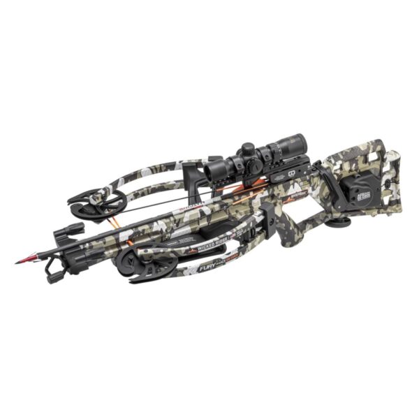 Wicked Ridge Fury 410 De-Cock Crossbow ACUdraw RangeMaster Pro Scope Camo - Precision Shot Firearms