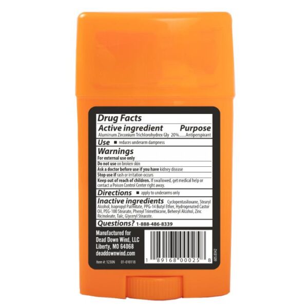 Dead Down Wind Antiperspirant/Deodorant - 2.25 oz - Precision Shot Firearms