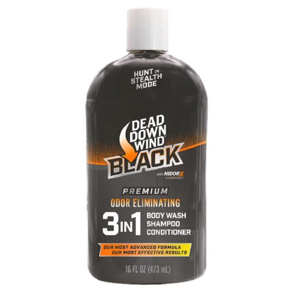 Dead Down Wind Black Premium 3-in-1 Body Wash/Shampoo/Conditioner 16 oz - Precision Shot Firearms