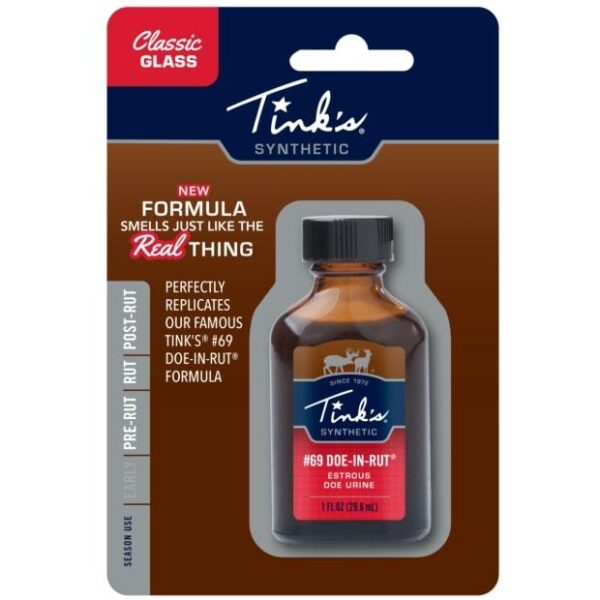 Tinks #69 Doe-In-Rut Synthetic 1oz Glass Bottle - Precision Shot Firearms
