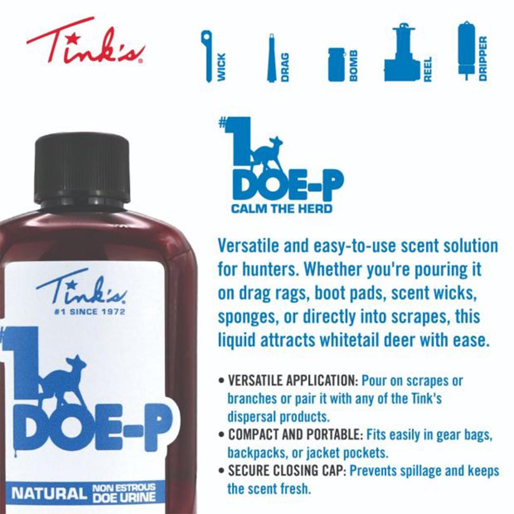 Tink's #1 Doe-P Calming Plastic Bottle 4 oz - Precision Shot Firearms