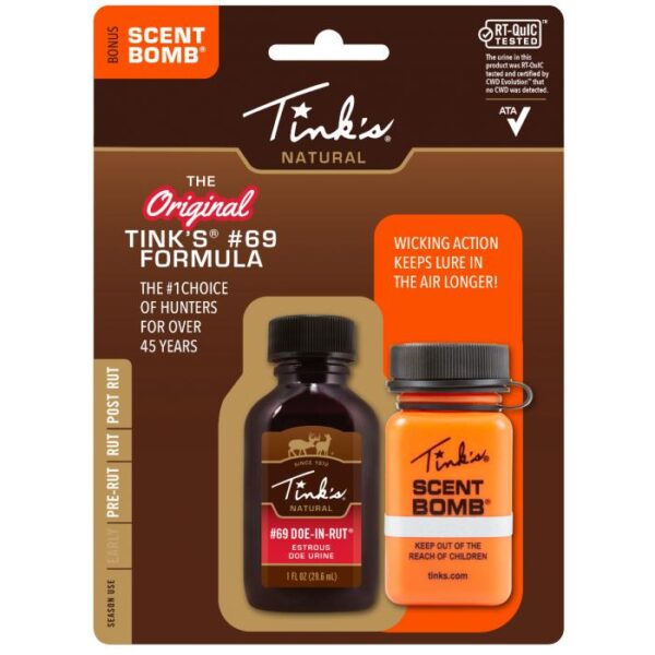Tink's #69 Plastic Squeeze Bottle w/Scent Bomb - 1oz - Precision Shot Firearms