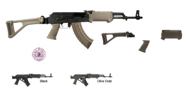 Tapco Intrafuse Folding Stock for AK Pattern Rifle - FDE - Precision Shot Firearms
