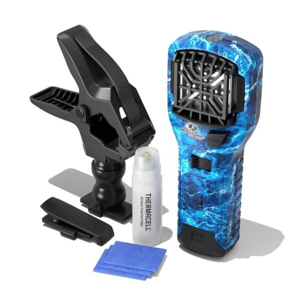 Thermacell MR300 Portable Mosquito Repeller Mossy Oak Fishing Bundle with Clamp - Precision Shot Firearms