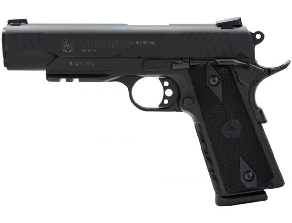 Taurus M1911 Handgun. 45 ACP 8rd Magazine 5" Barrel Black Novak Sights Picrail - Precision Shot Firearms