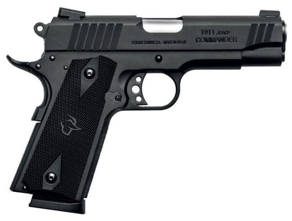 1911 Commander 45ACP BK/BK 4.25"" 2x8 - Precision Shot Firearms
