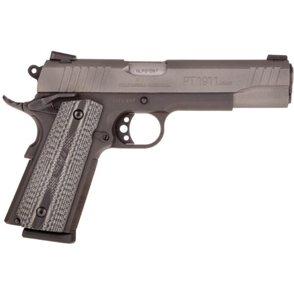 Taurus 1911 Cerakote Gray Handgun .45 ACP 8rd Magazine 5" Barrel VZ Grip - Precision Shot Firearms